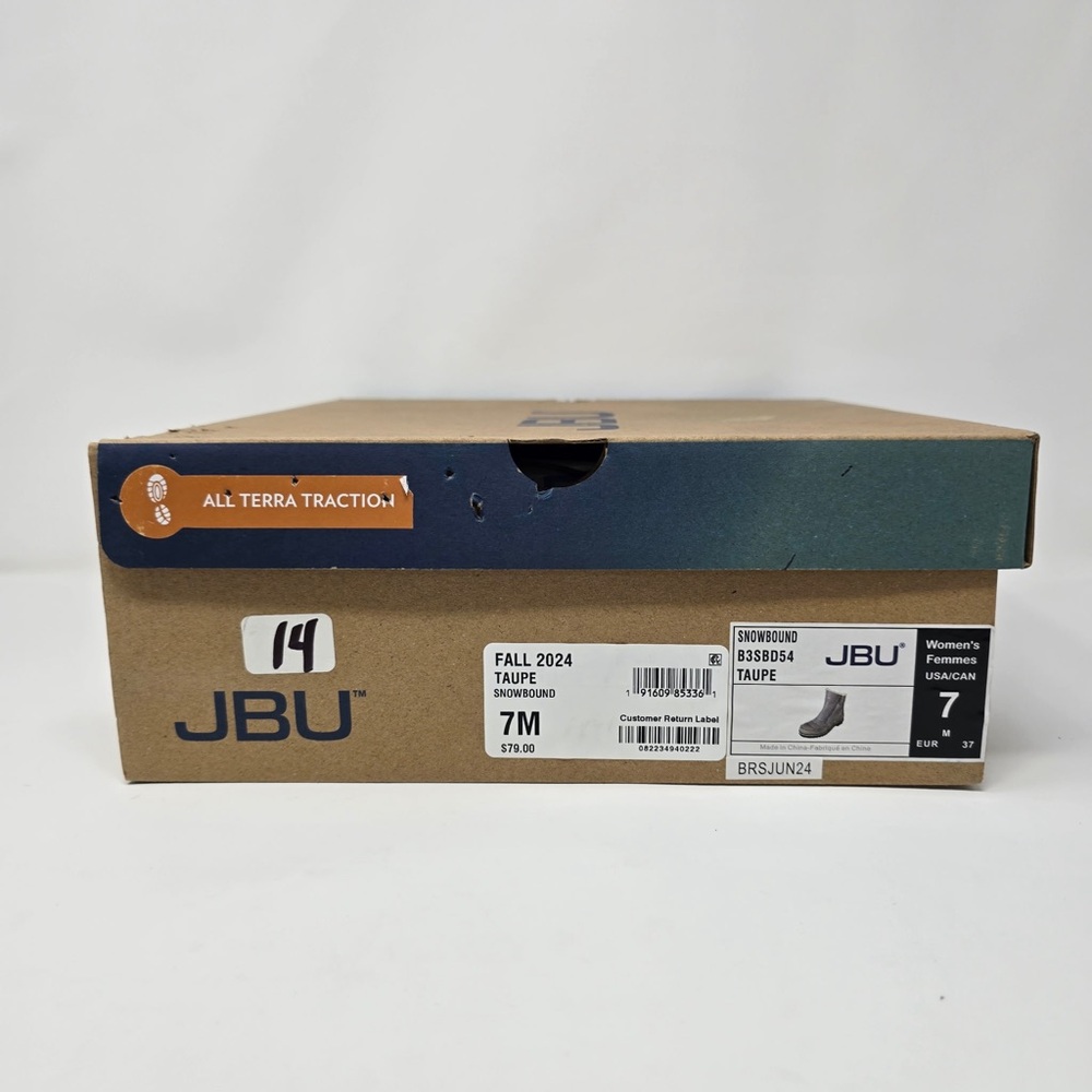 JBU by Jambu Women’s Snowbound Winter Boots Taupe Size 7 M Fleece Lined Zip - Picture 12 of 12